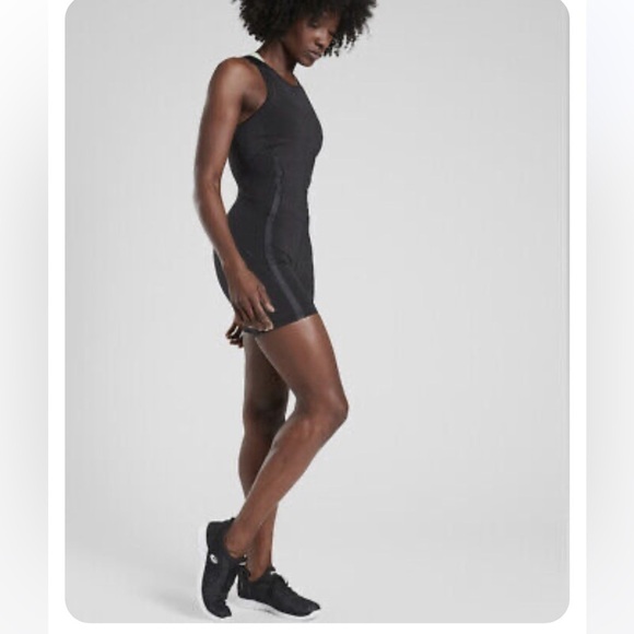 Athleta Lightning Unitard In Supersonic XXS Black